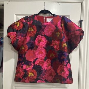 Pomander Place Camellia Jacquard Lyla Blouse.